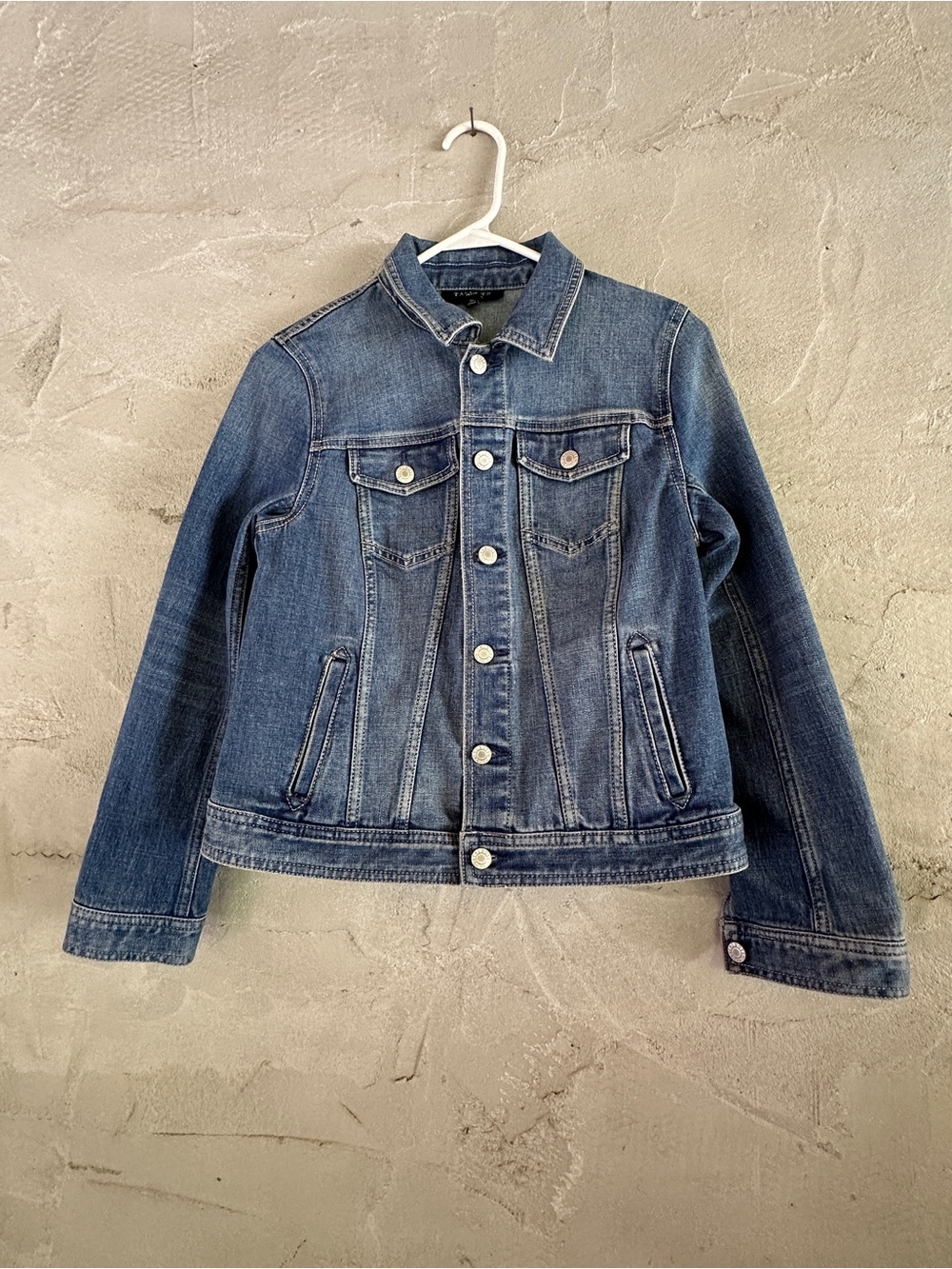 Talbots Petite Denim Jacket NWT Blue Stretch Jean Jacket Size SP